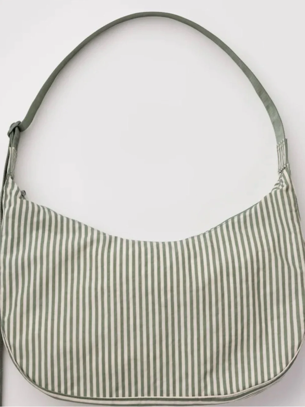 NWT baggu sage stripe large crescent